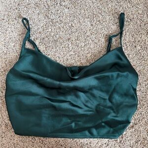 Forever 21 Teal Satin Top